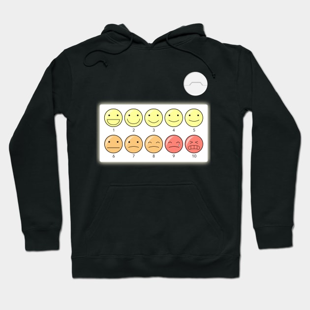 Healthcare Companion Pain Scale Hoodie by LivelyLexie